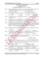 Tự luyện thi đại học Vật Lý tại nhà- SỐ 2