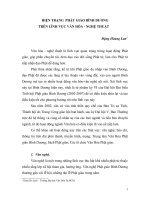 Tài liệu HIỆN TRẠNG PHẬT GIÁO BÌNH DƯƠNG TRÊN LĨNH VỰC VĂN HÓA - NGHỆ THUẬT pptx