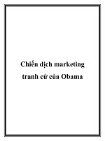 Tài liệu Chiến dịch marketing tranh cử của Obama pdf