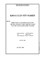 triển vọng và giải pháp tăng cường thu hút vốn đầu tư trực tiếp nước ngoài vào việt nam giai đoạn đến năm 2010