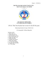 đề tài thuế tiêu thụ đặc biệt và một số vấn đề liên quan