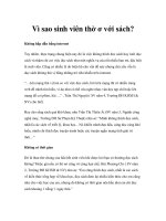 Tài liệu Vì sao sinh viên thờ ơ với sách? pptx