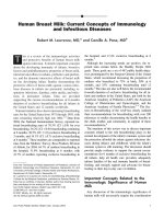 Tài liệu Human Breast Milk: Current Concepts of Immunology and Infectious Diseases pptx