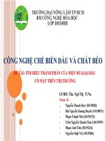 Tài liệu Giới thiệu chung về chất béo pdf