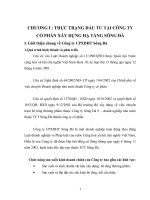 thực trạng đầu tư tại công ty cổ phần xây dựng hạ tầng sông đà