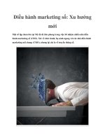 Tài liệu Điều hành marketing số: Xu hướng mới pdf
