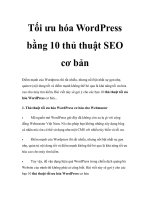 Tài liệu Tối ưu hóa WordPress bằng 10 thủ thuật SEO cơ bản doc