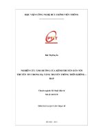 Nghiên cứu ảnh hưởng của kênh truyền dẫn tới truyền tin trong hạ tầng truyền thông trên không   HAP