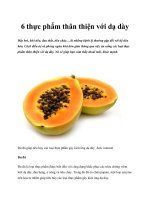 Tài liệu 6 thực phẩm thân thiện với dạ dày docx
