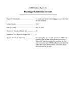 Tài liệu ASRS Database Report Set Passenger Electronic Devices pptx