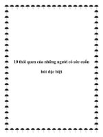 Tài liệu 10 thói quen của những người có sức cuốn hút đặc biệt doc