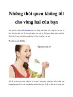 Tài liệu Những thói quen không tốt cho vòng hai của bạn ppt