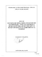 Tài liệu XÂY DỰNG HỆ THỐNG THÔNG TIN BẢN ĐỒ NỀN TẠI TỈNH BÀ RỊA - VŨNG TÀU (GIAI ĐOẠN 2: HUYỆN XUYÊN MỘC, HUYỆN CHÂU ĐỨC VÀ HUYỆN CÔN ĐẢO) TỶ LỆ 1/10.000 TRÊN PC VÀ INTERNET potx