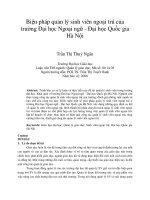 Biện pháp quản lý sinh viên ngoại trú của trường đại học ngoại ngữ   đại học quốc gia hà nội