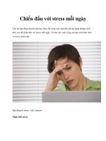 Tài liệu Chiến đấu với stress mỗi ngày pptx