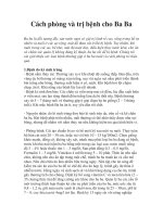 Tài liệu Cách phòng và trị bệnh cho Ba Ba docx