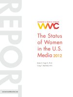 Tài liệu THE STATUS OF WOMEN IN THE U.S. MEDIA 2012 doc