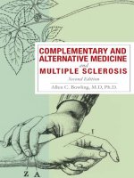 Tài liệu Complementary and Alternative Medicine and Multiple Sclerosis Second Edition pdf