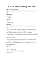 Tài liệu Bữa tối nay ăn những món nào? pdf