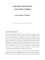 Tài liệu THE KREUTZER SONATA AND OTHER STORIES doc