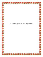 Tài liệu Những bài ca dao chủ đề bạc tình doc