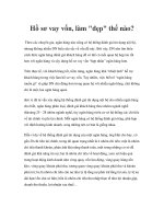 Tài liệu Hồ sơ vay vốn, làm 