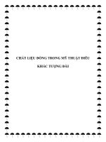 Tài liệu CHẤT LIỆU ĐỒNG TRONG MỸ THUẬT ĐIÊU KHẮC TƯỢNG ĐÀI doc