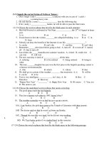 Tài liệu Đề Thi Thử Vào Lớp 10 Tiếng Anh 2013 - Phần 1 - Đề 5 ppt