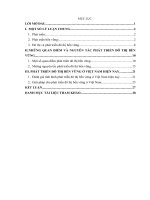 Phát triển đô thị bền vững ở việt nam hiện nay