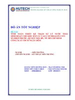 tính toán thiết kế trạm xử lý nước thải sinh hoạt cho khu dân cư cao cấp dragon city