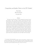 Tài liệu Competition and Quality Choice in the CPU Market  ppt