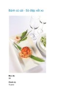 Tài liệu Bánh củ cải - Sò điệp xốt xo ppt