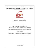 Thiết kế truyền tải MPLS trong mạng thế hệ mới