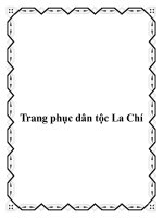 Tài liệu Trang phục dân tộc La Chí doc