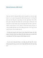 Tài liệu Định một hướng hay nhiều hướng? doc