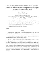 Tán xạ hạt nhân của các nơtron phân cực trên mặt tinh thể có các hạt nhân phân cực trong từ trường biến thiên tuần hoàn