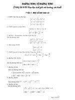 Hệ phương trình từ các kì thi học sinh giỏi