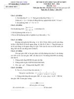 Tài liệu ĐỀ THI TUYỂN SINH VÀO LỚP 10 THPT NĂM HỌC 2013 – 2014 - SỞ GIÁO DỤC VÀ ĐÀO TẠO TỈNH BẮC NINH pdf