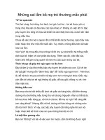 Tài liệu Những sai lầm bố mẹ trẻ thường mắc phải docx