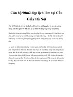 Tài liệu Căn hộ 90m2 đẹp lịch lãm tại Cầu Giấy Hà Nội docx