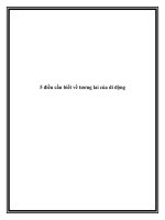 Tài liệu 5 điều cần biết về tương lai của di động pdf