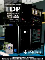 Tài liệu TRAINING FOR DIGITAL PROJECTION A REFERENCE GUIDE TO DIGITAL CINEMA pdf