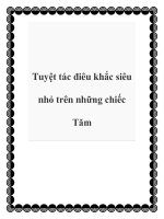 Tài liệu Tuyệt tác điêu khắc siêu nhỏ trên những chiếc Tăm doc