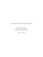 Tài liệu ADVANCED HIGH-SCHOOL MATHEMATICS pdf