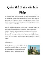 Tài liệu Quần thể di sản văn hoá Pháp pdf