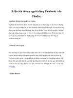Tài liệu 5 tiện ích hỗ trợ người dùng Facebook trên Firefox pot