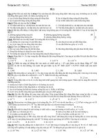 Tài liệu Ôn tập học kì II – Vật lí 11 ĐỀ 1 GV: NGUYỄN VĂN CƯỜNG docx