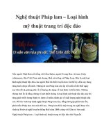 Tài liệu Nghệ thuật Pháp lam – Loại hình mỹ thuật trang trí độc đáo potx