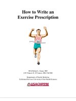 Tài liệu How to Write an Exercise Prescription docx