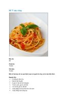 Tài liệu Mì Ý xào chay doc